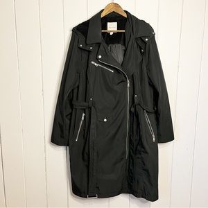 Avec Les Filles Black Trench Coat